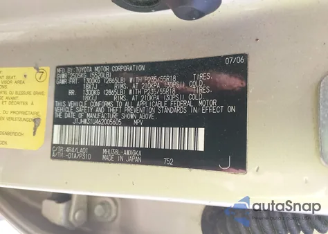 2006 Lexus Rx 400H from USA, damaged, VIN JTJHW31U462005605